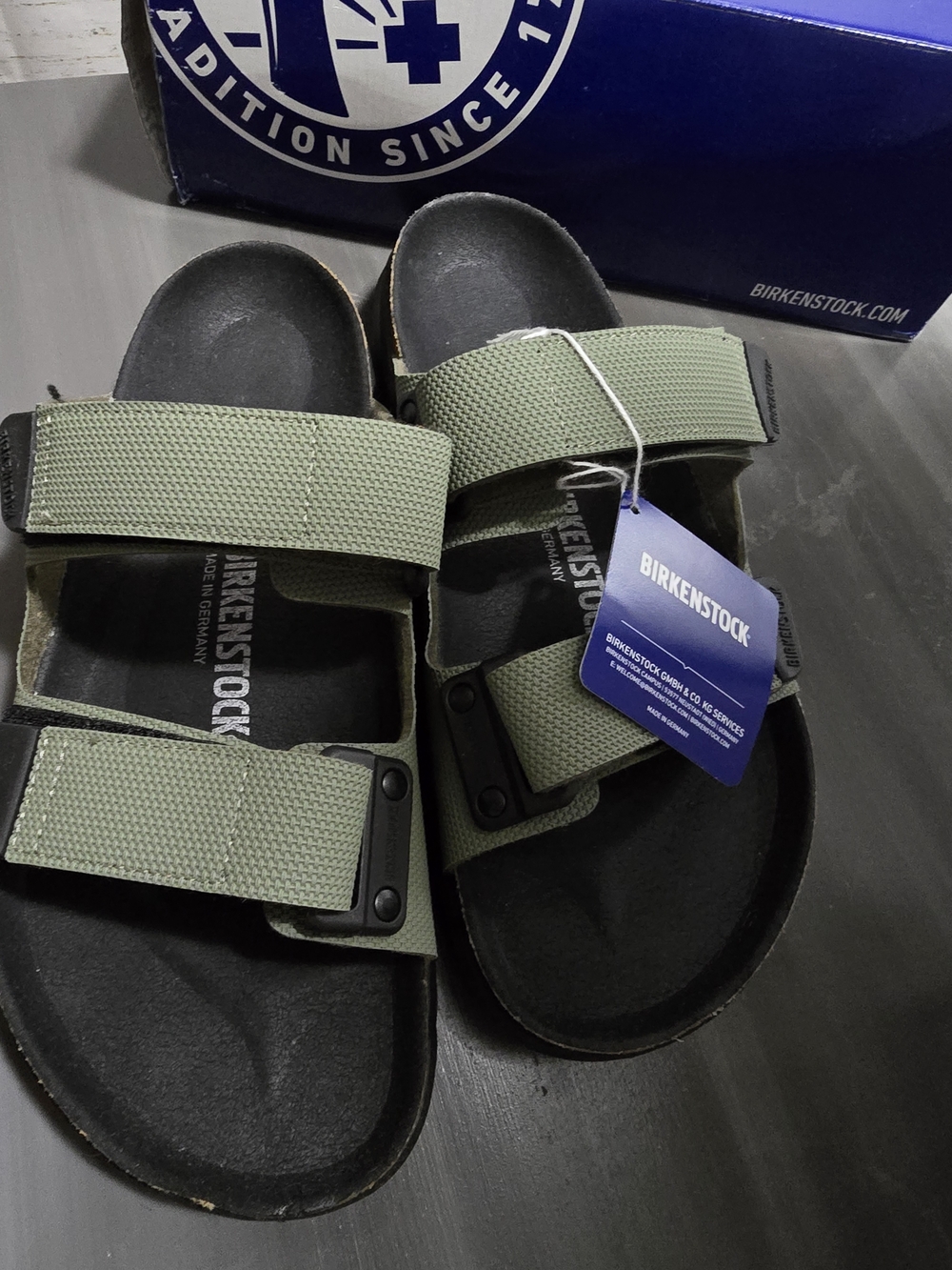 New Birkenstock Sandals Atacama Futura Khaki Olive and Black - Picture 4 of 9